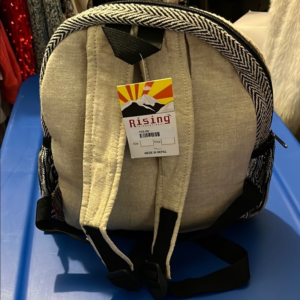 Hemp Turtle Pattern Backpack - Picture 2 of 4